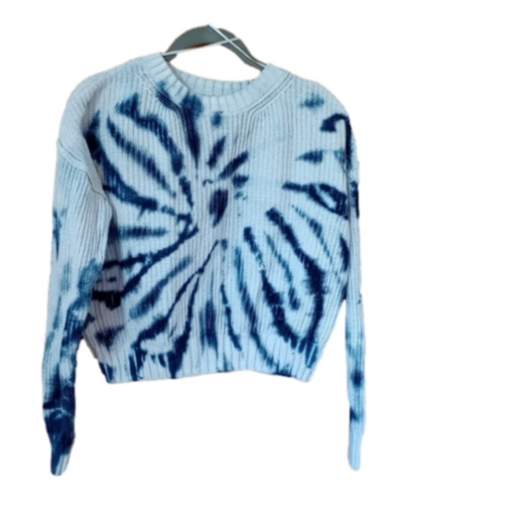 Hippie Rose Sweaters - Hippie Rose Cropped Shaker Knit Sweater Tie Dye size XS